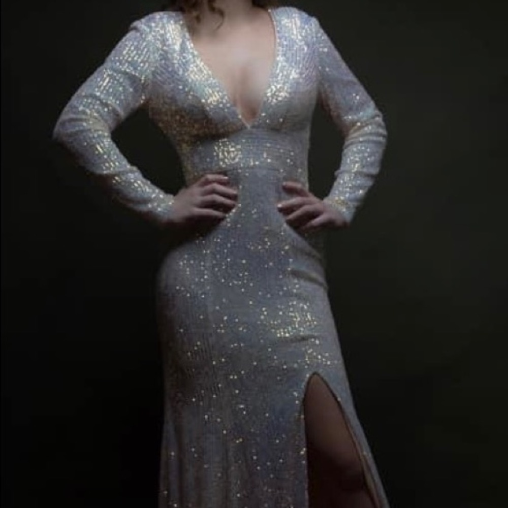 Iridescent Alisha Hill formal dress